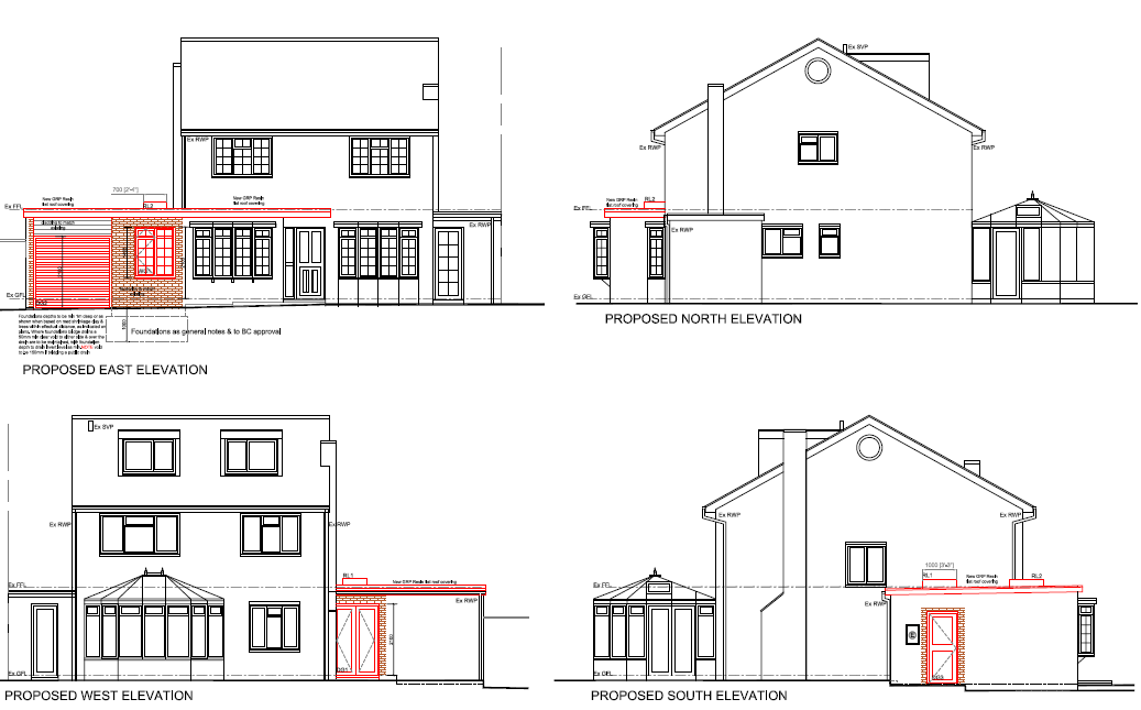Driver drawing Garage conversion architectural drawing