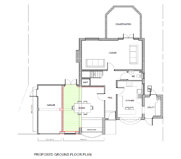 Driver drawing Garage conversion feasibility study