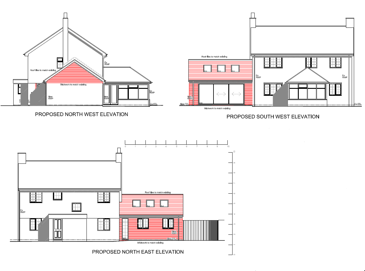 Garage conversion proposed elevations