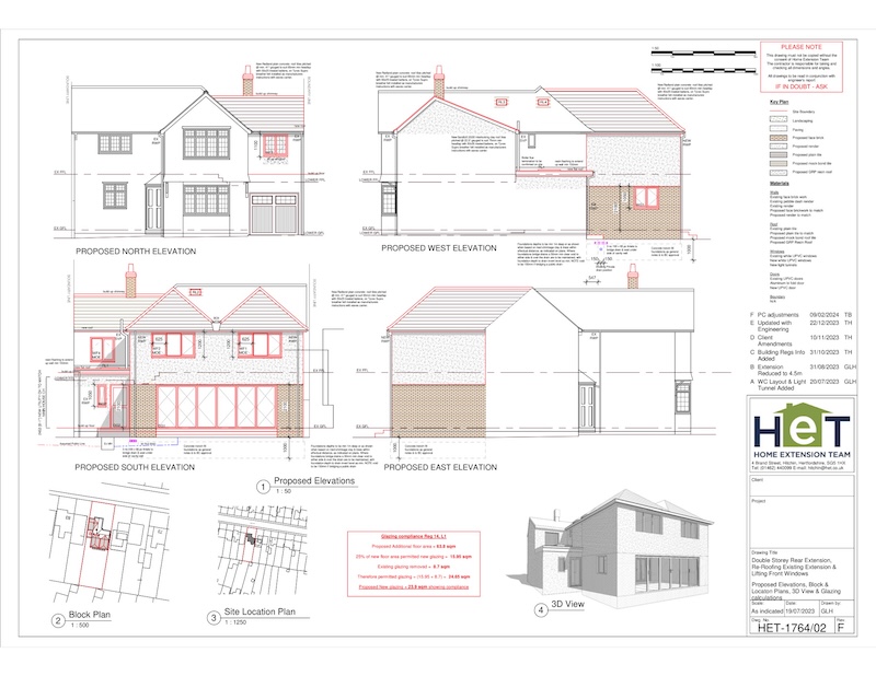 Penny drawing Double Storey Extension Historic Architecture