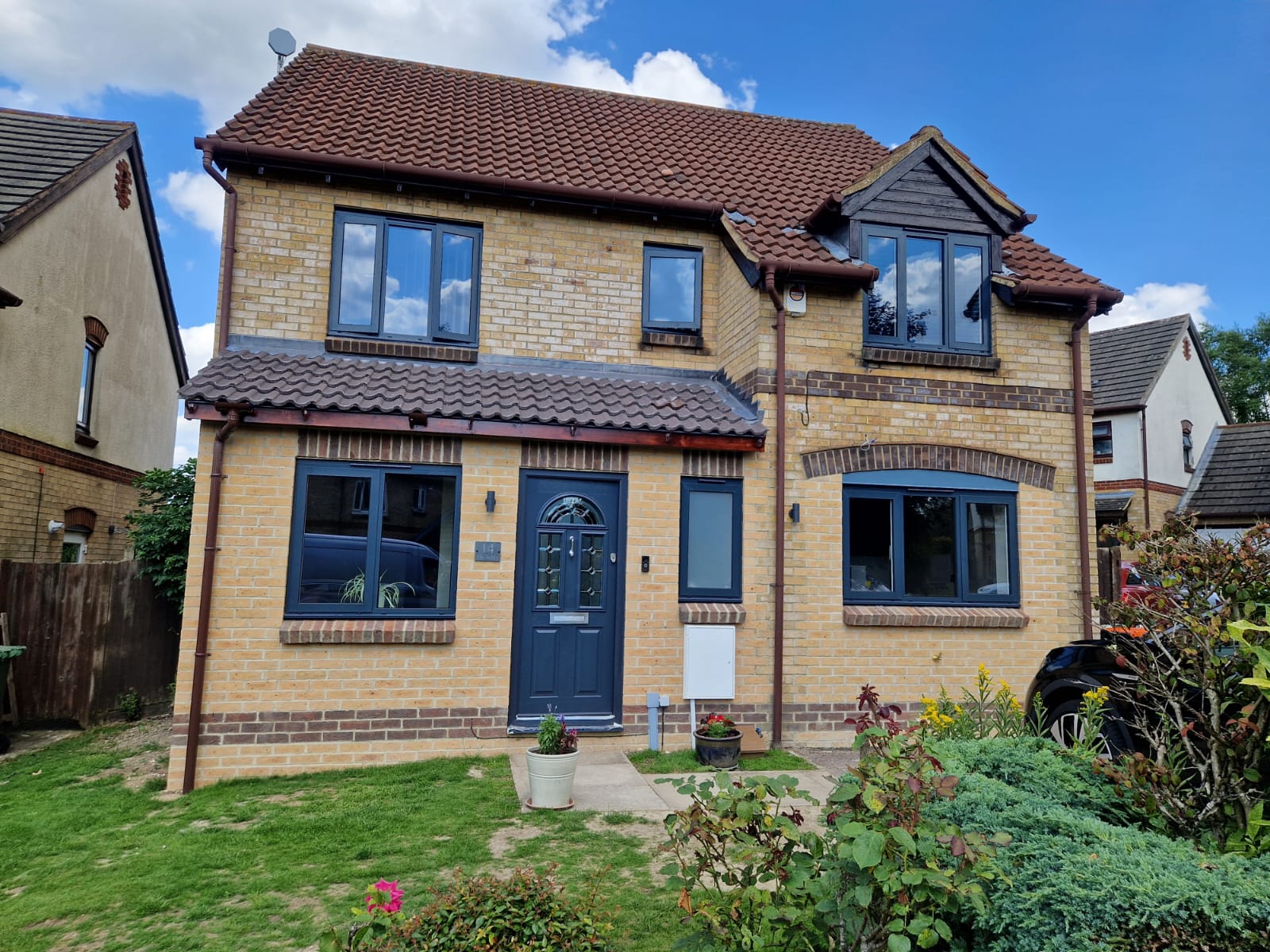 intergral garage conversion external picture Integral Garage conversion hertfordshire