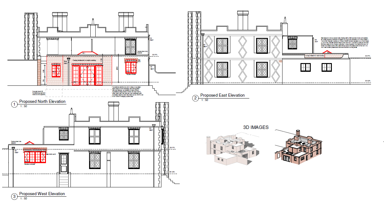 Driver drawing single storey extension